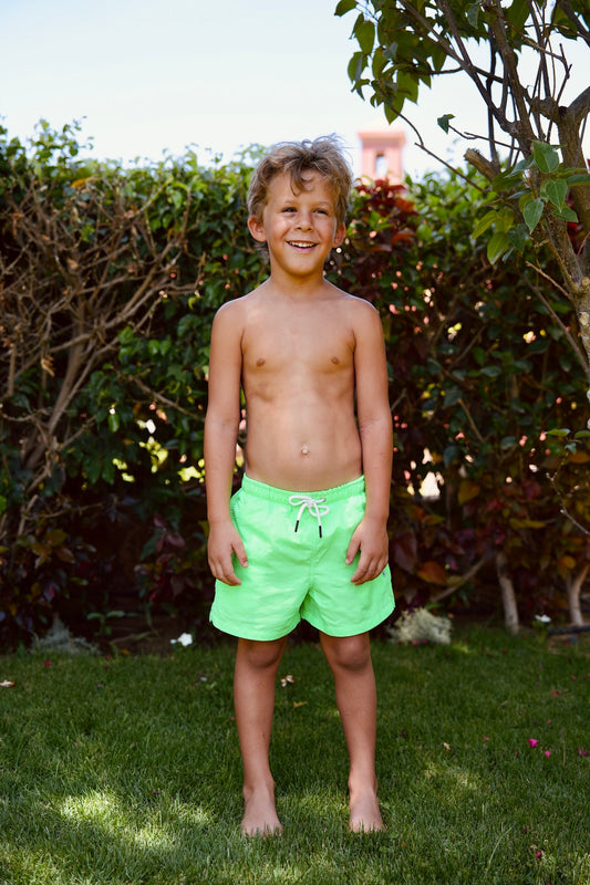 Miami Green Fluo swim shorts