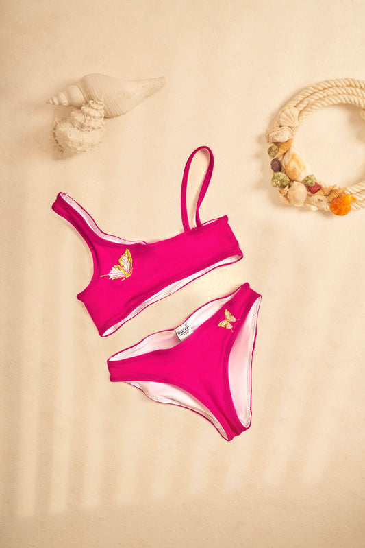 bikini for kids with embroidery, Made in Egypt