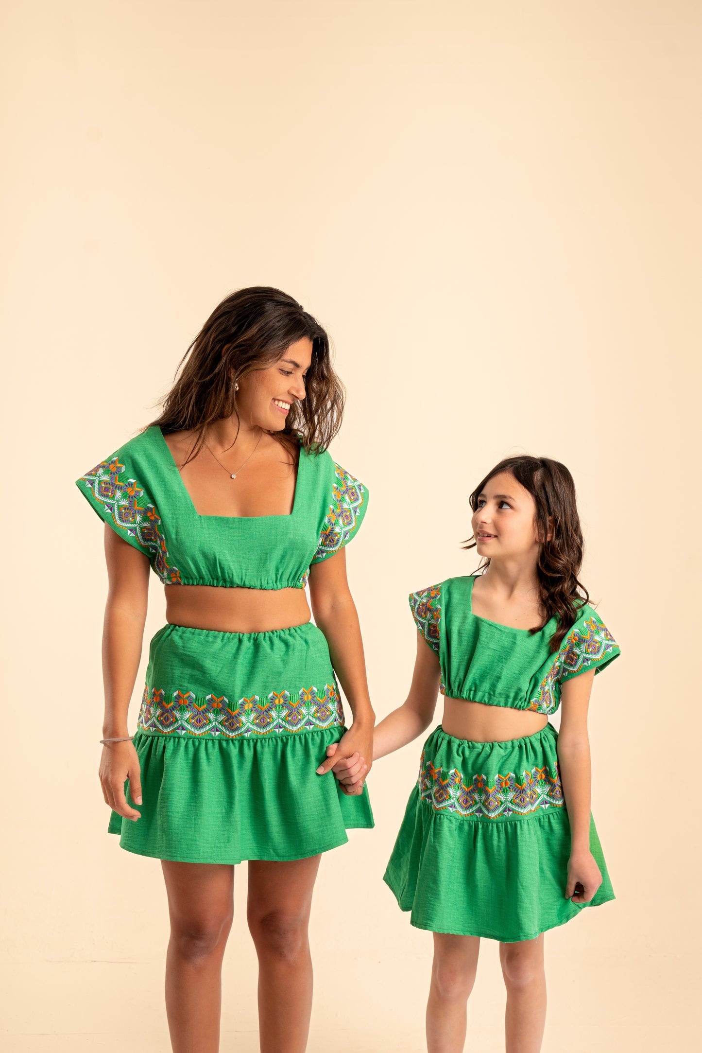 Jungle Embroidered Two-Piece set for MOMMY