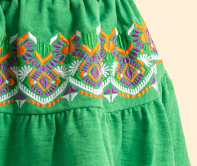 Jungle Embroidered Two-Piece set for MOMMY