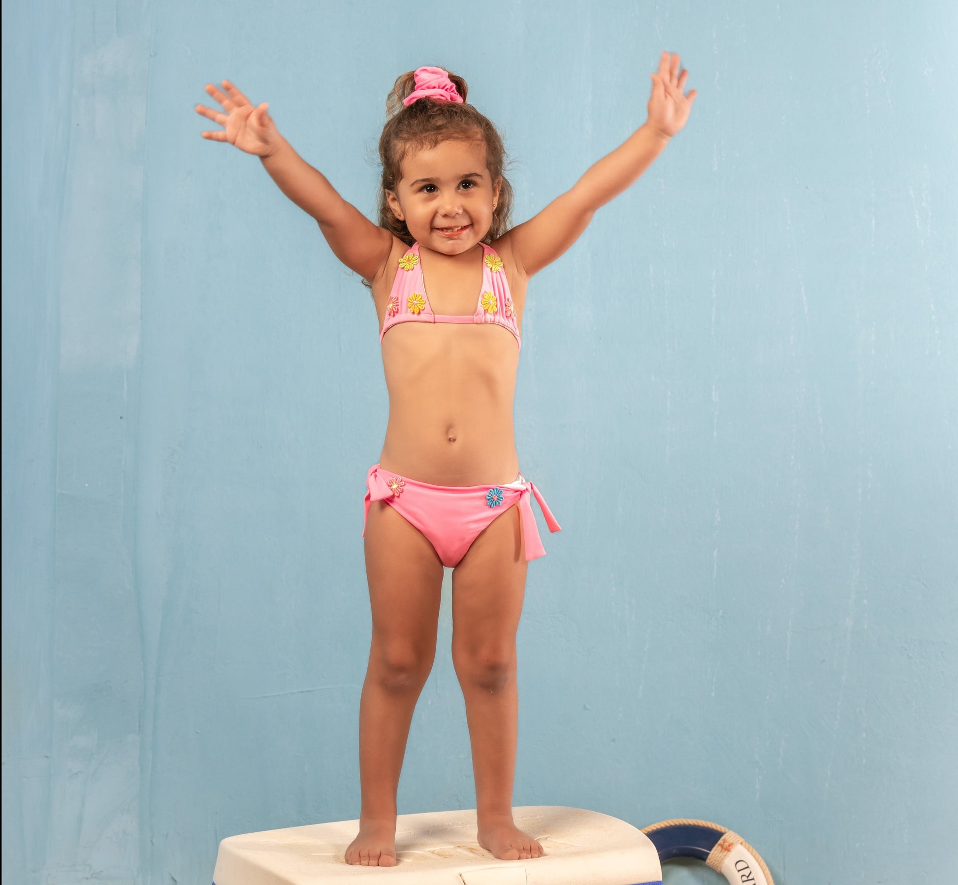 pink kids swimwear made in egypt