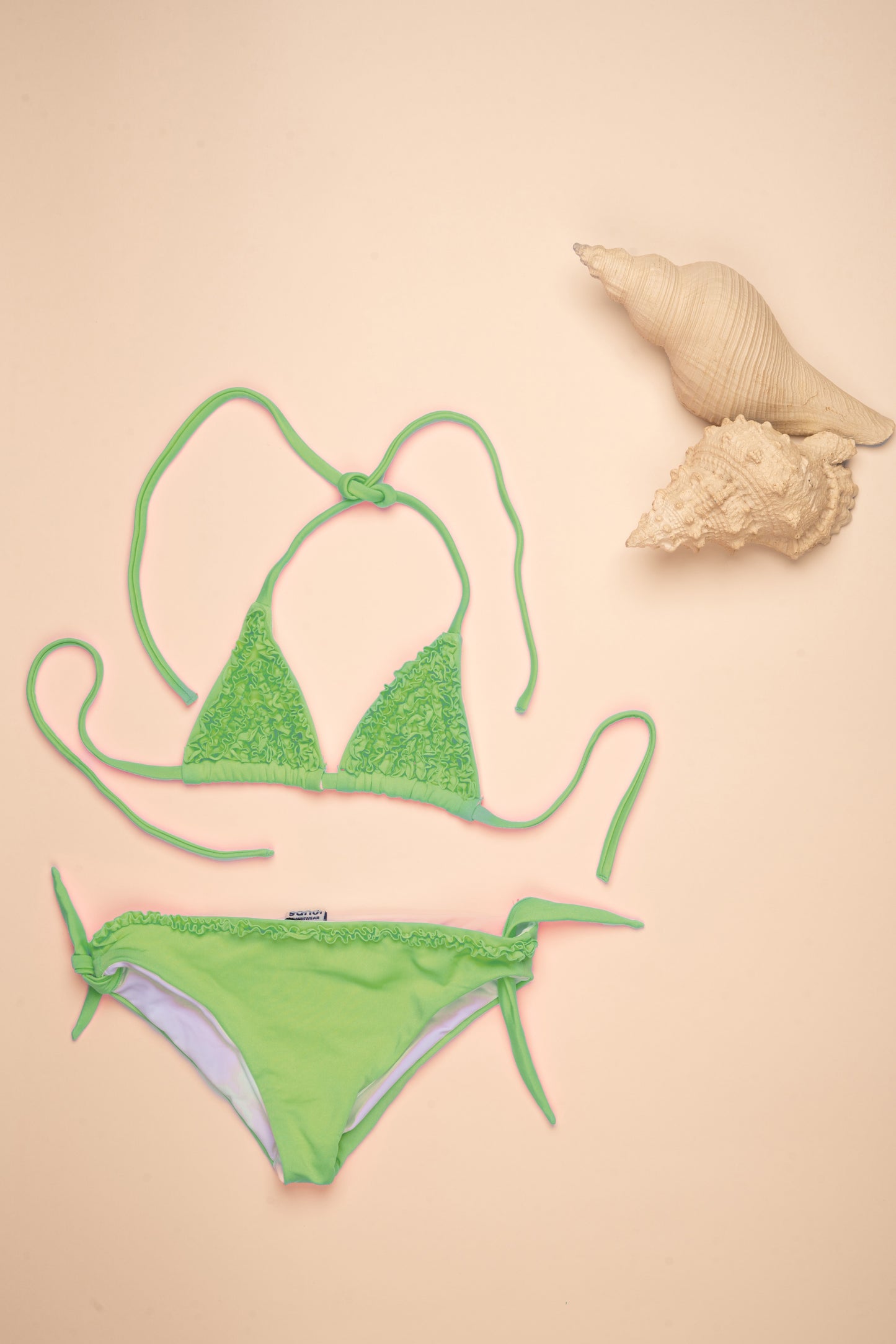 green kids bikini