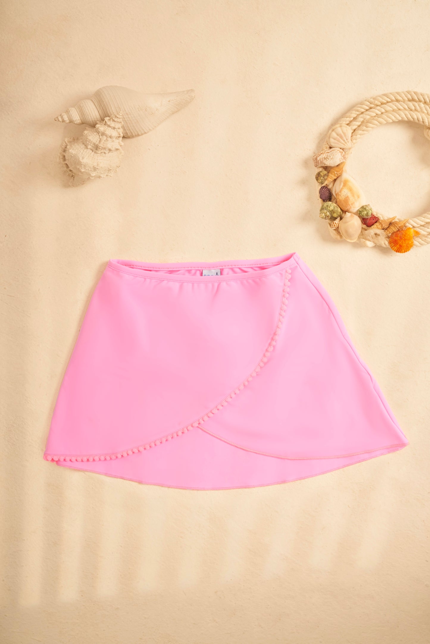 Pompom skirt Pink